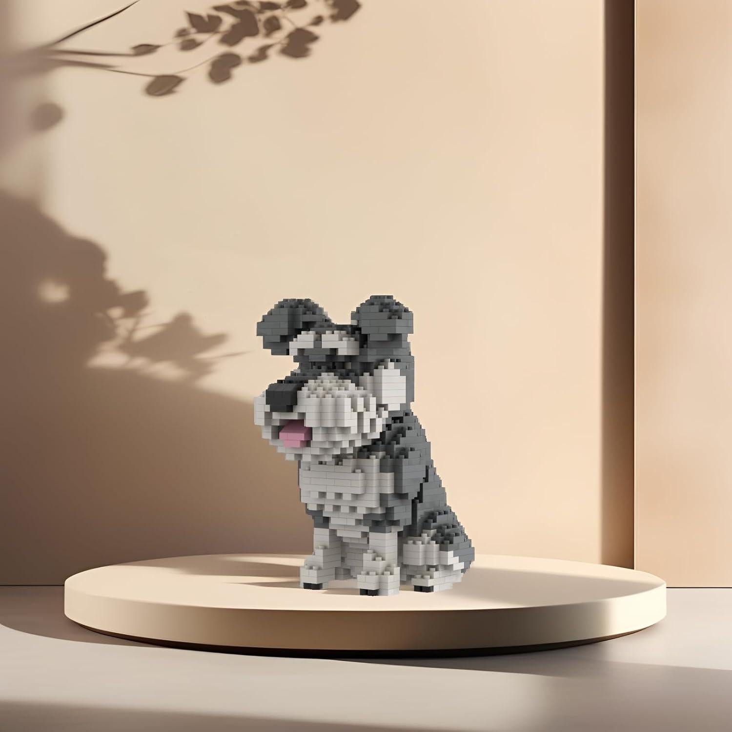 Conjunto de Bloques de Construcción Larcele Schnauzer 934 Piezas