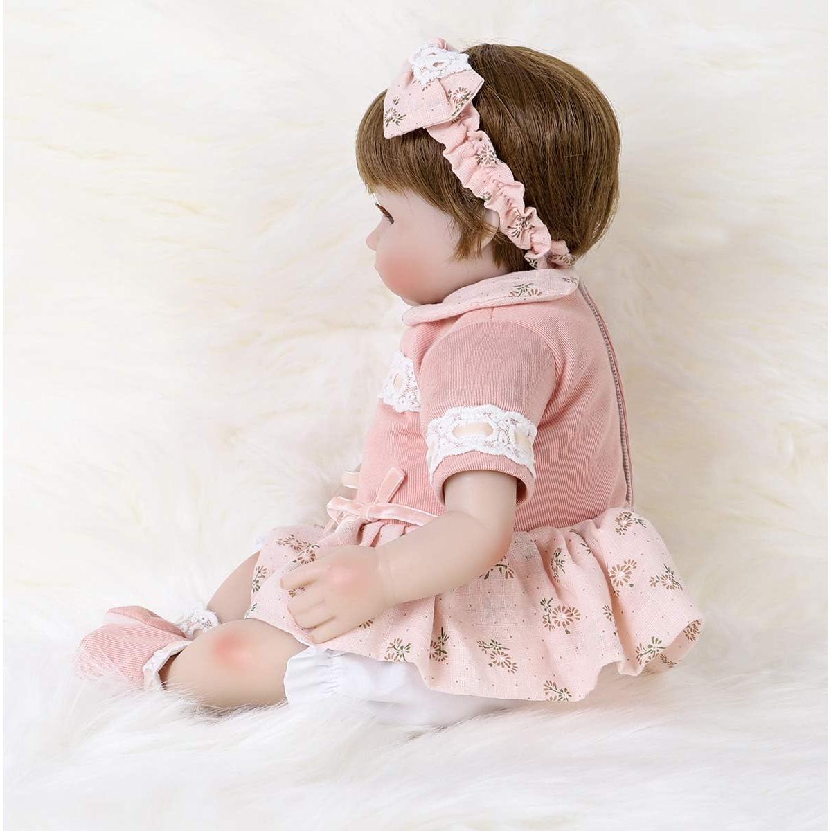 Muñeca Reborn Realista ENADOLL 40 cm Silicona Vinilo Bebé