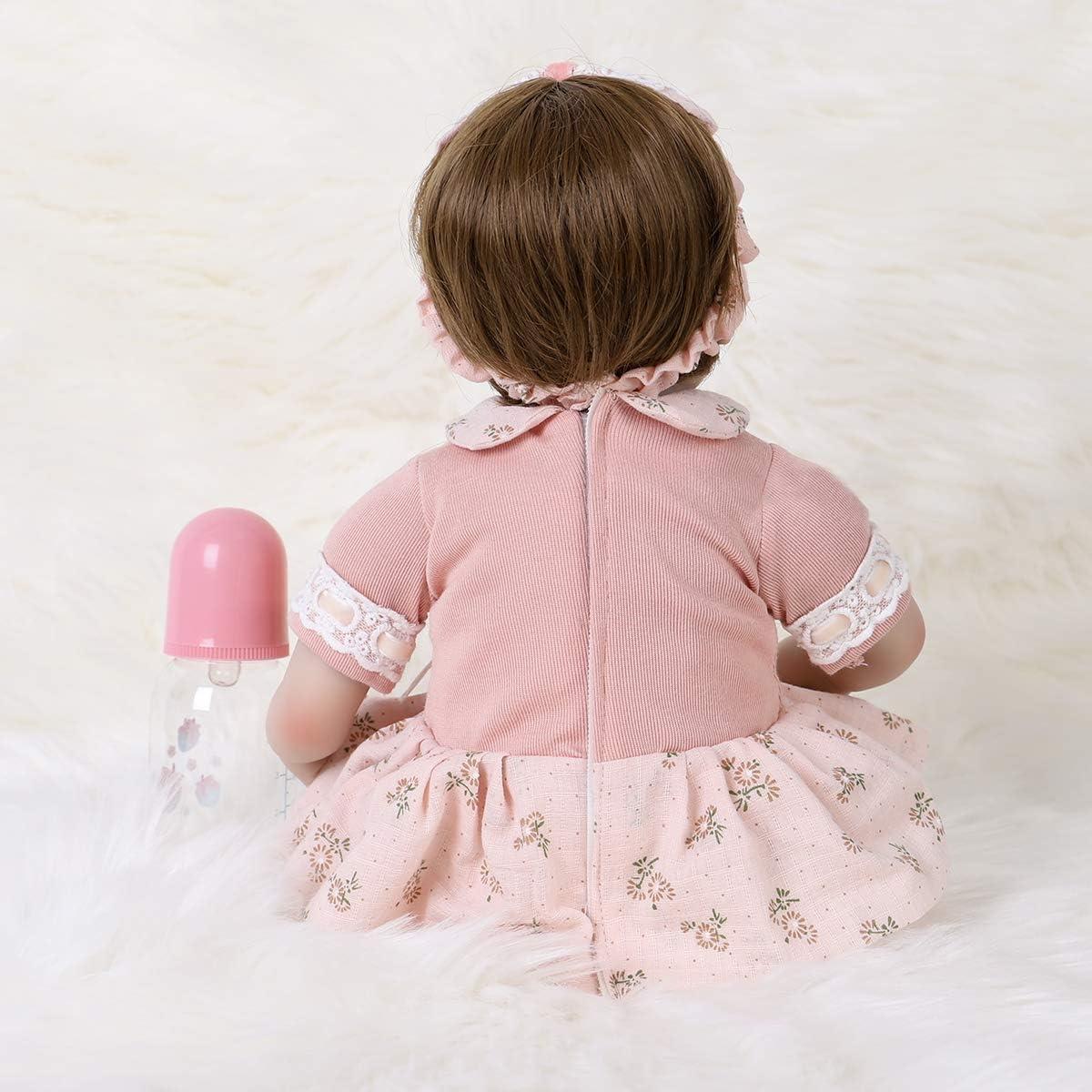 Muñeca Reborn Realista ENADOLL 40 cm Silicona Vinilo Bebé
