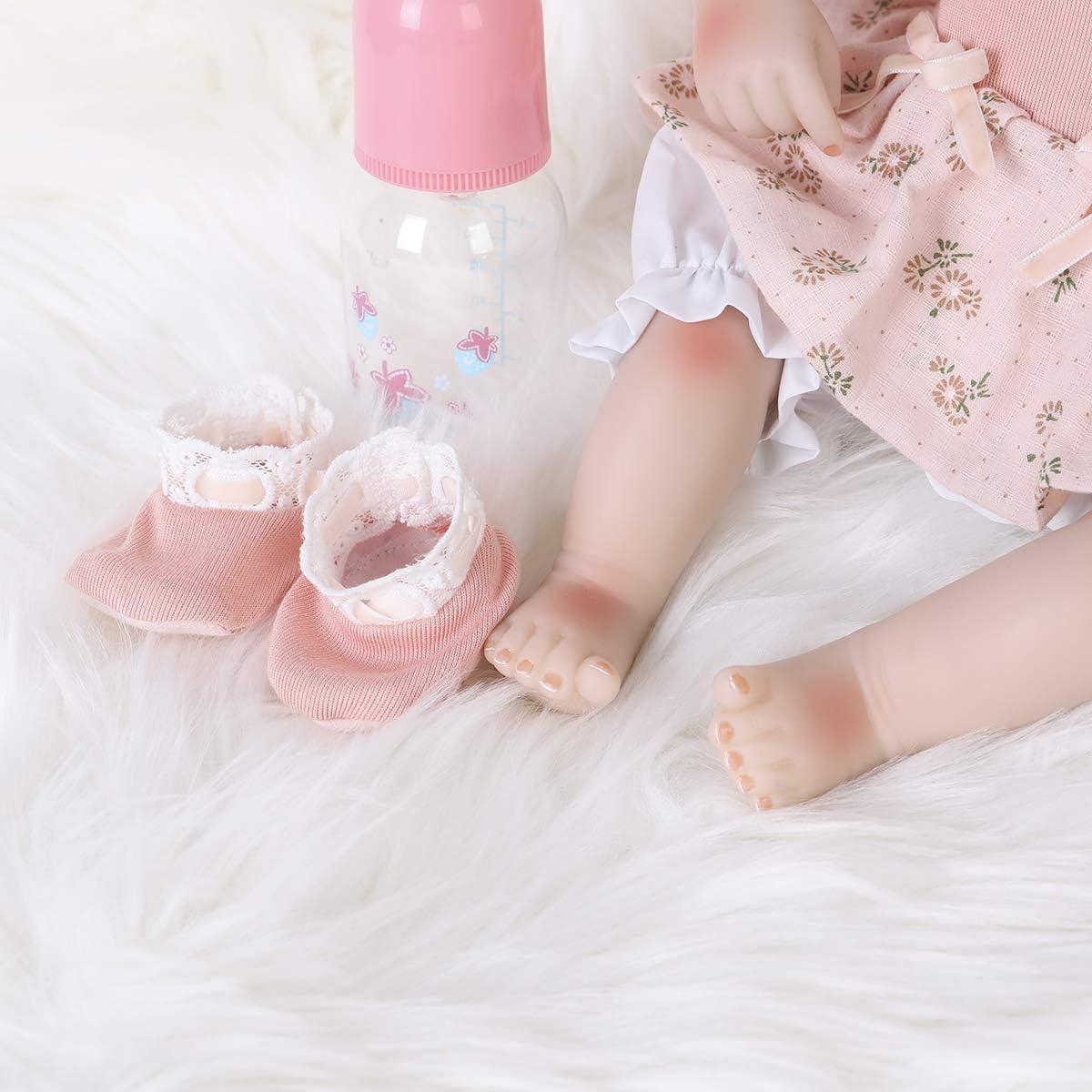 Muñeca Reborn Realista ENADOLL 40 cm Silicona Vinilo Bebé