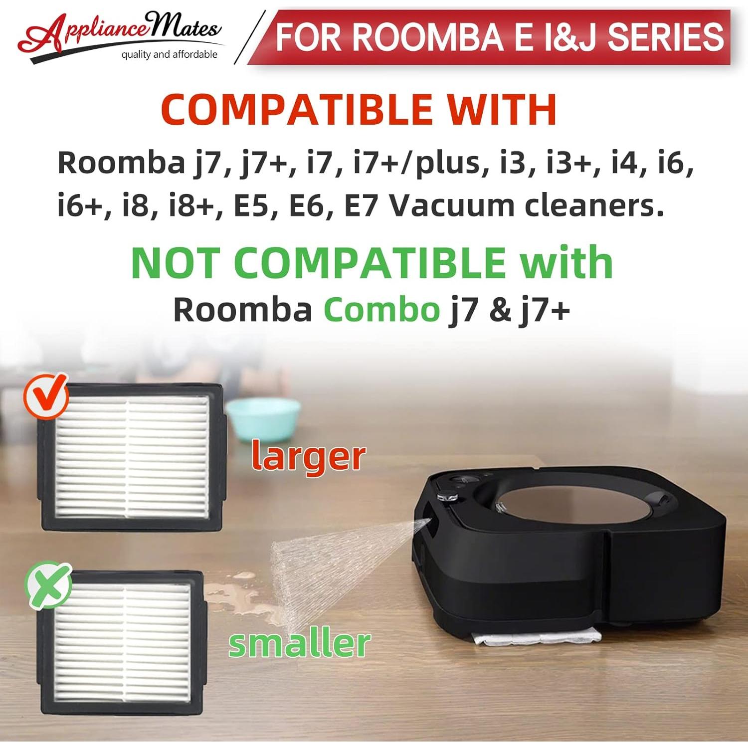 Filtros de Reemplazo HEPA APPLIANCEMATES para iRobot Roomba E/I Series - Paquete de 6