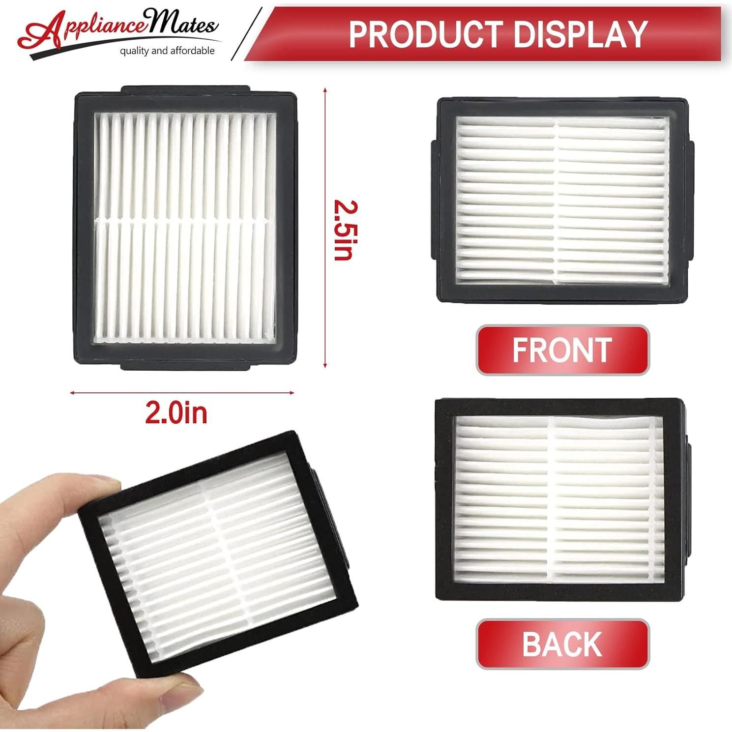 Filtros de Reemplazo HEPA APPLIANCEMATES para iRobot Roomba E/I Series - Paquete de 6