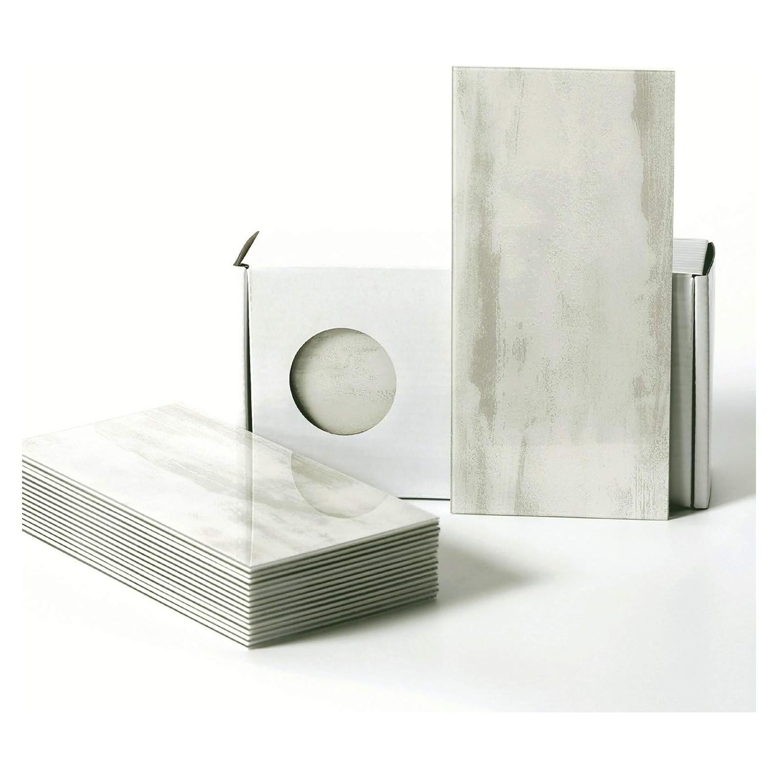 BeNice Azulejos Autoadhesivos de Metro 23 Piezas Gris Óxido