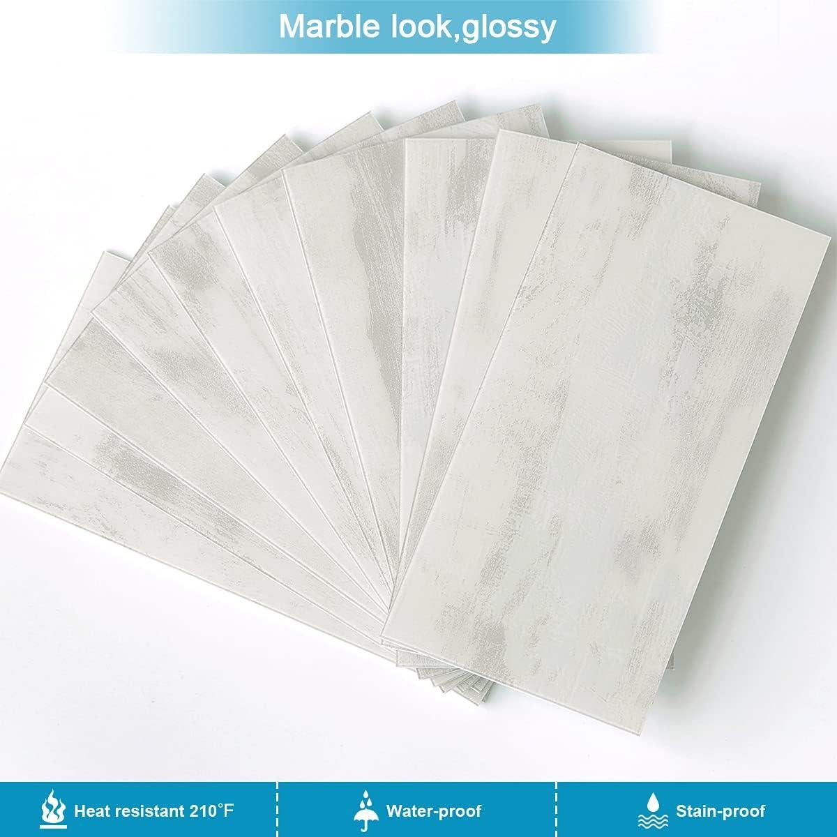 BeNice Azulejos Autoadhesivos de Metro 23 Piezas Gris Óxido