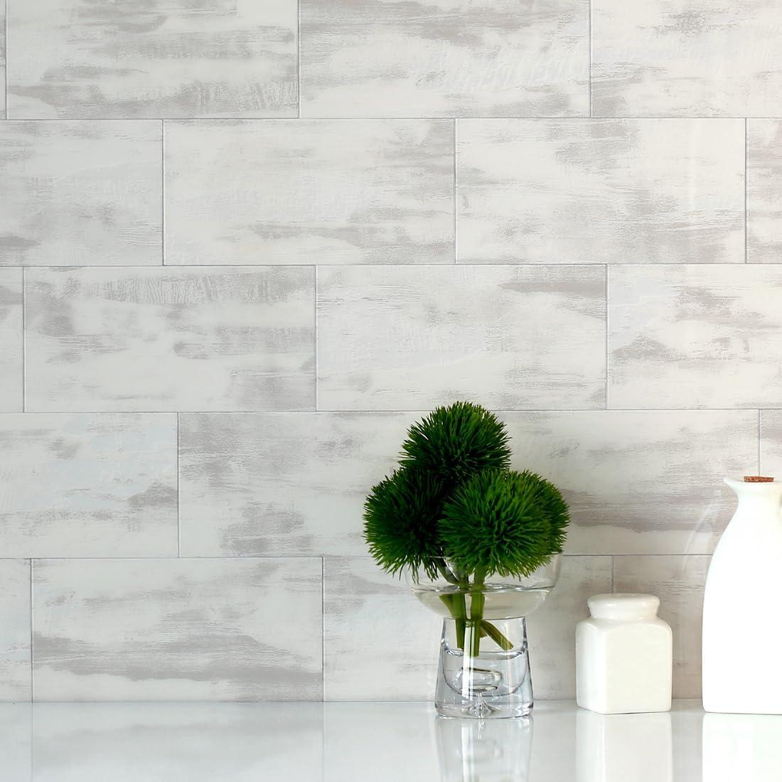 BeNice Azulejos Autoadhesivos de Metro 23 Piezas Gris Óxido