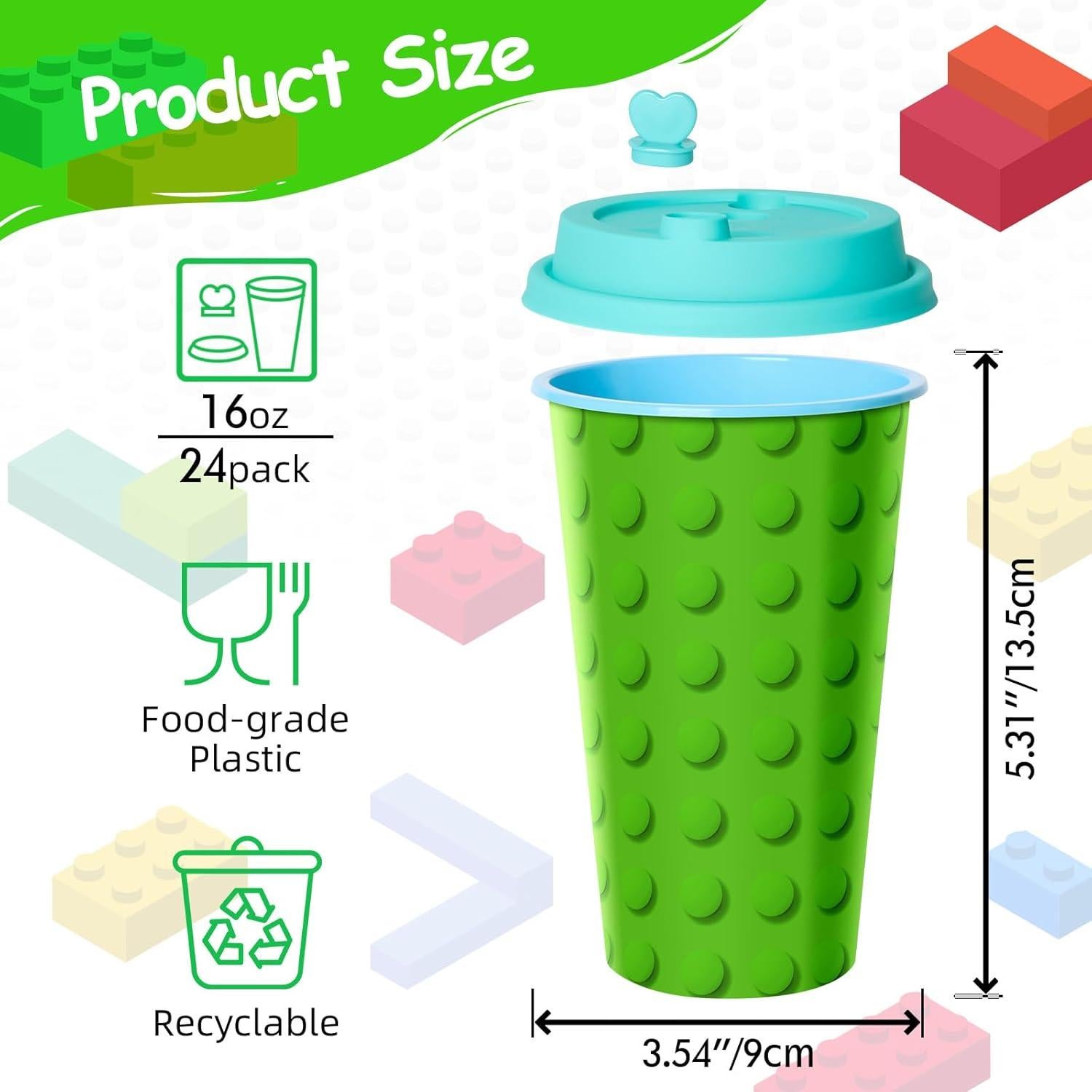 Tazas de Fiesta FZR Legend 24 Piezas 473ml Reutilizables