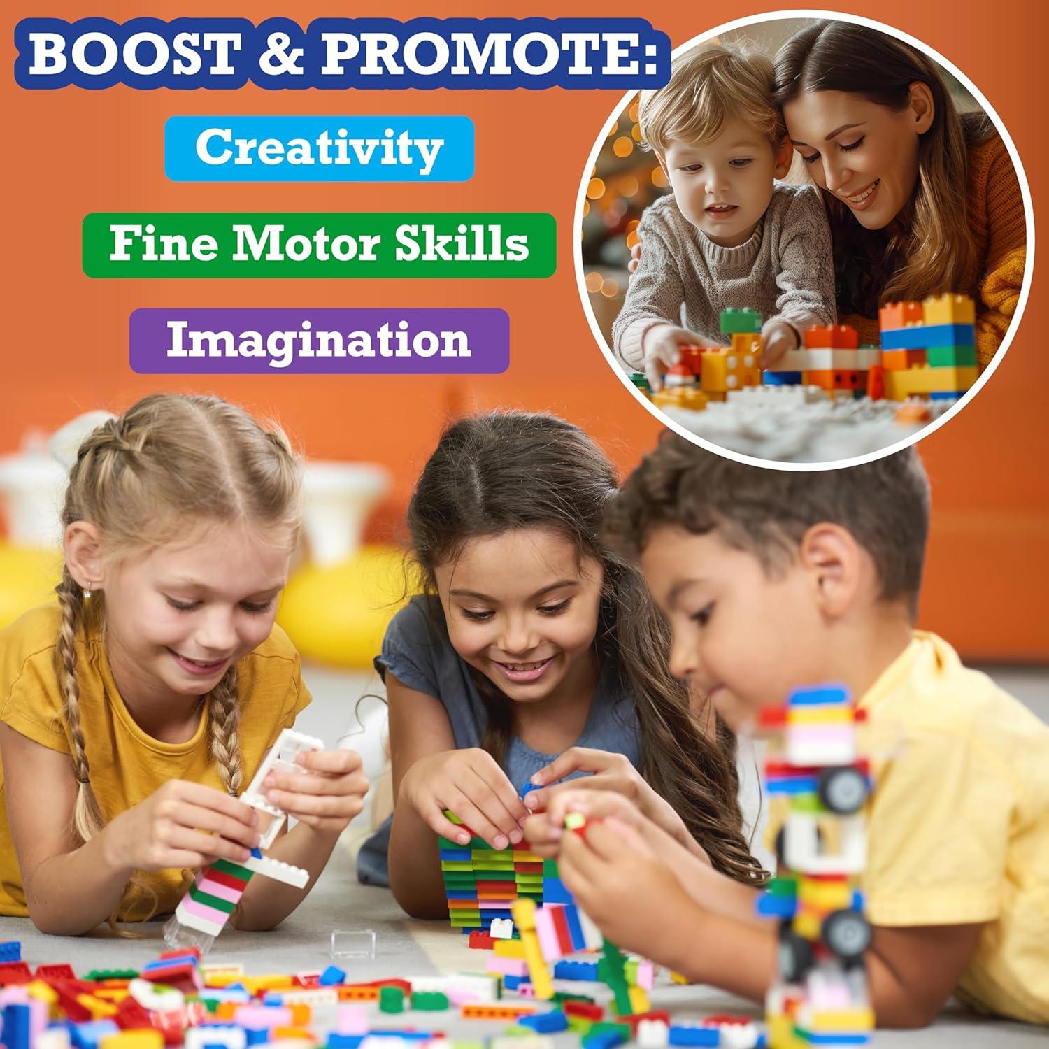 Bloques de Construcción SCS Direct - Set 1000 Piezas - Ideal para Niños