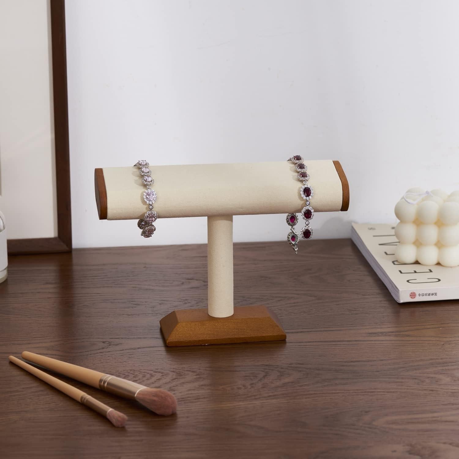 Soporte de exhibición para reloj Oirlv de madera maciza 20x5.5x14 cm