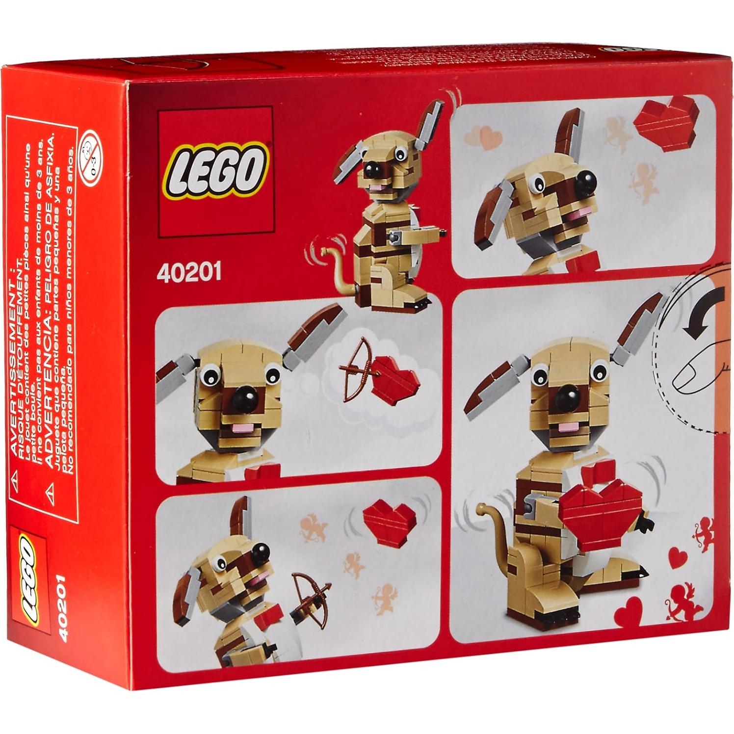LEGO Perro Cupido 40201 San Valentín 145 Piezas 10cm