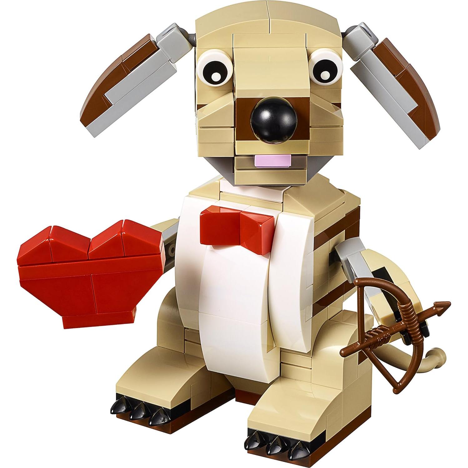 LEGO Perro Cupido 40201 San Valentín 145 Piezas 10cm