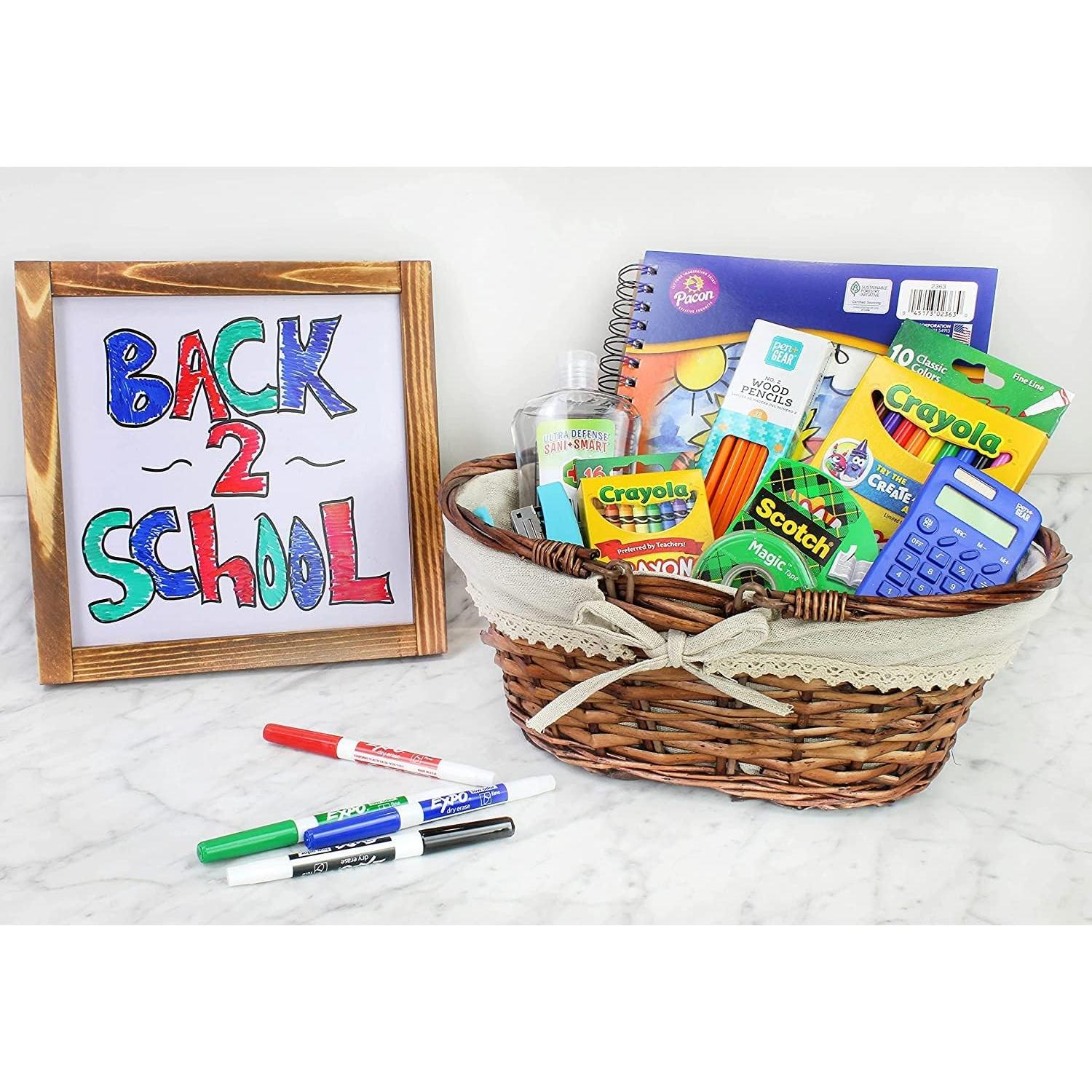 Cesta de Mimbre Ovalada Cornucopia Brands con Asas 33x25cm