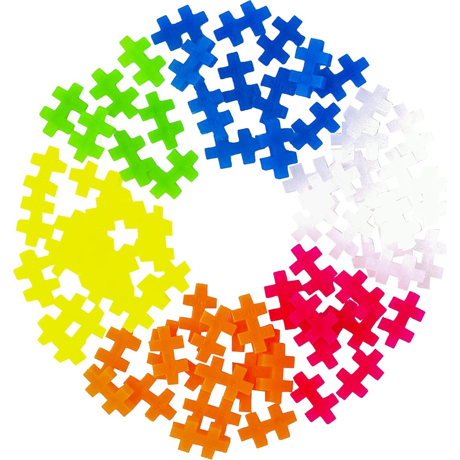 Plus Plus 70 Piezas Bloques de Construcción Neón para Niños