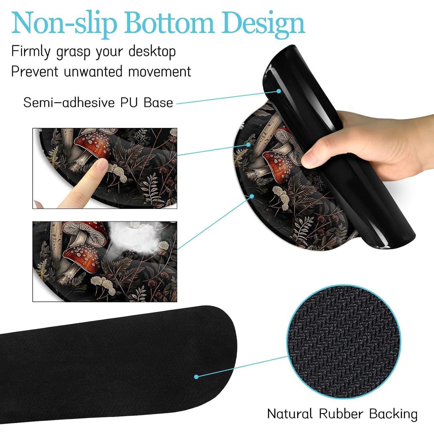 Conjunto de Alfombrillas de Ratón LIMKRIAN XXL Champiñón Ergonómico