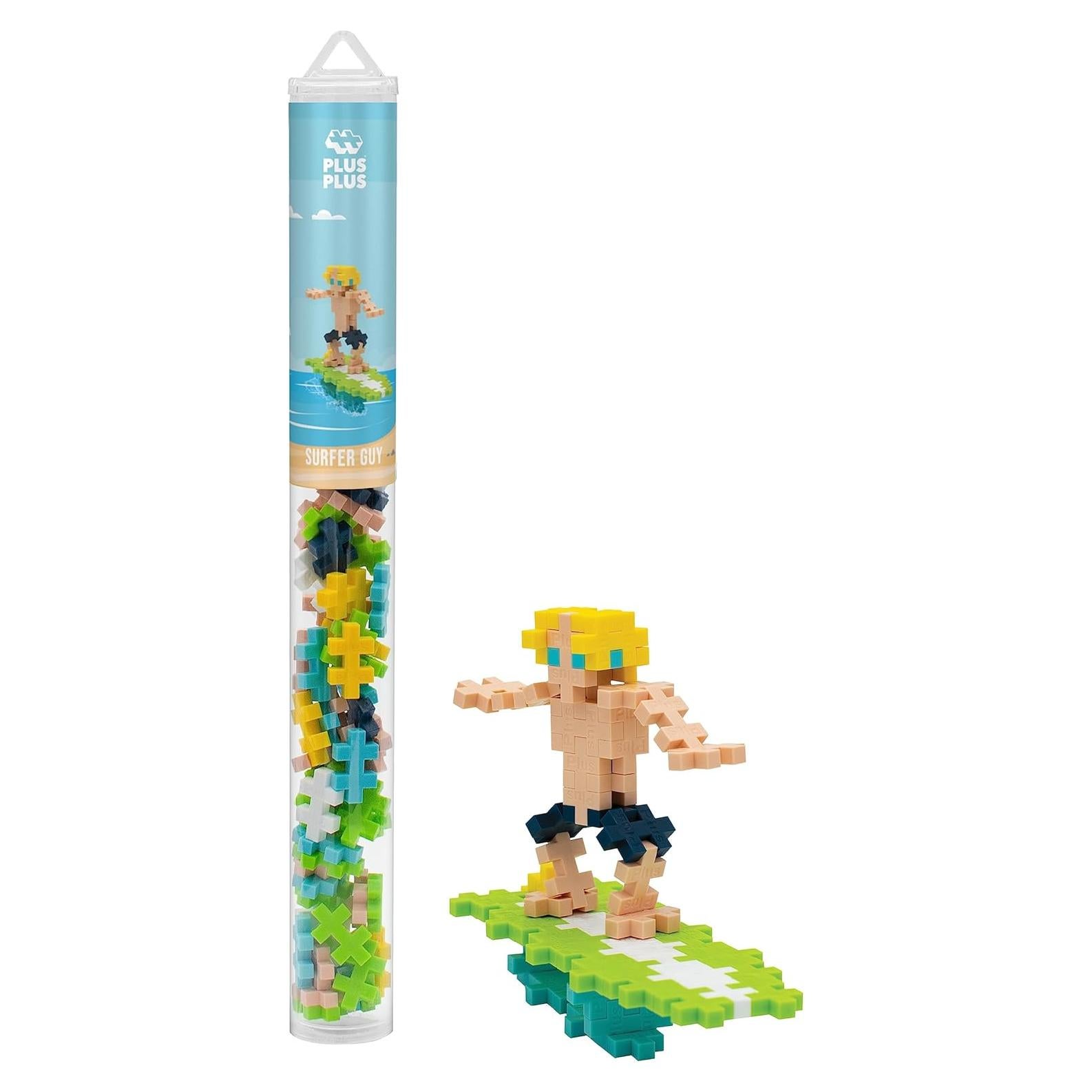 PLUS PLUS Set de Bloques 3D Surfista 70 Piezas Juguete STEM