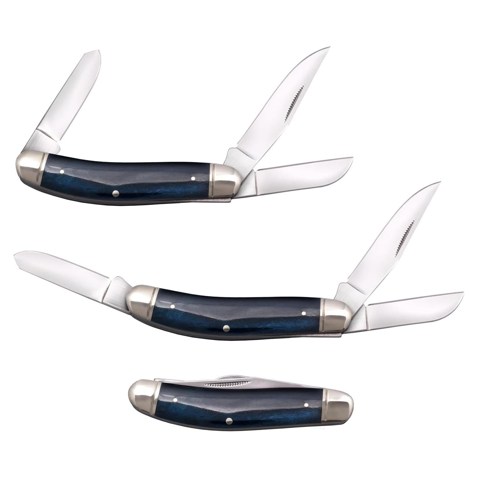 Cuchillo Plegable Cold Steel Gentleman's Stockman 3 Cuchillas