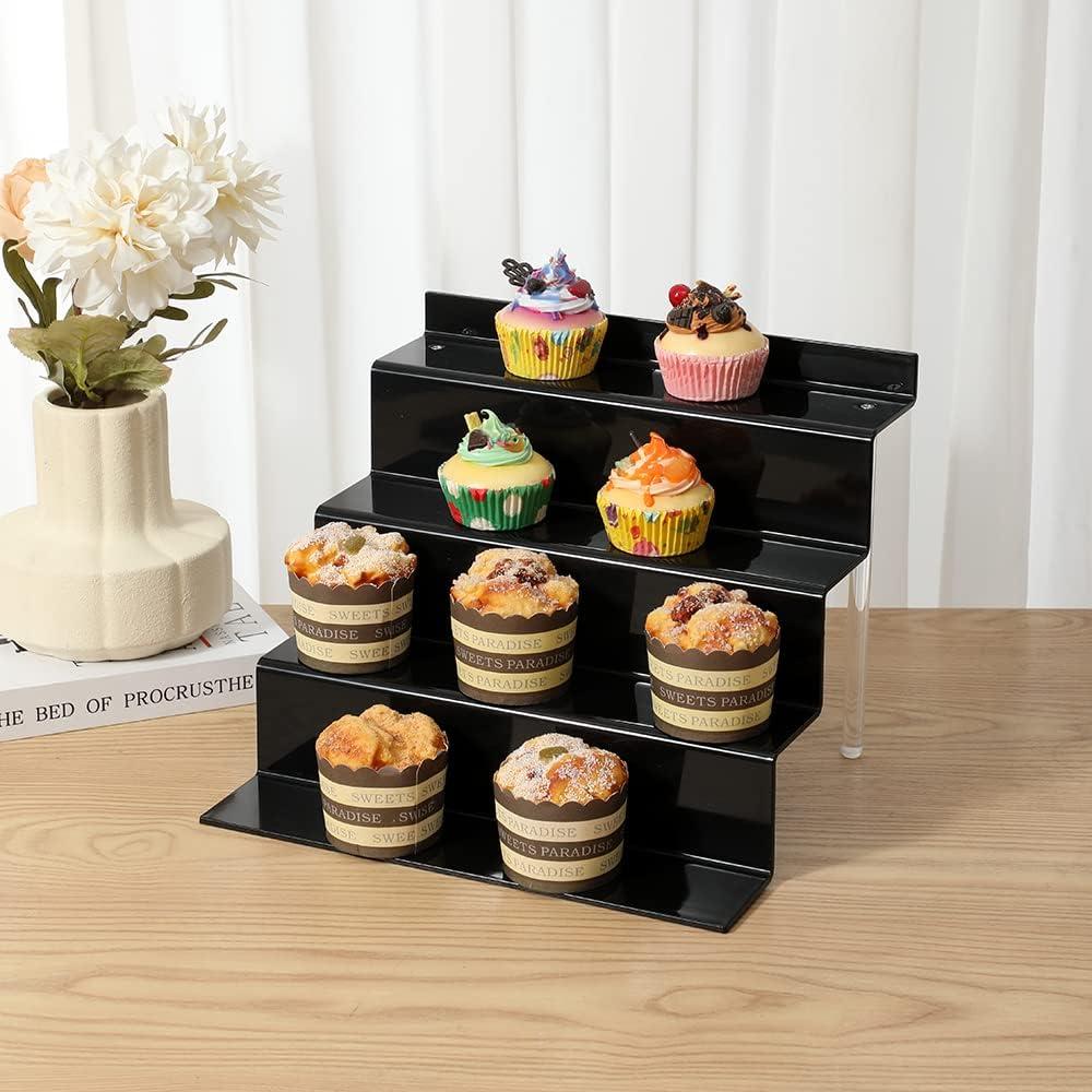 Soportes Acrílicos IHOMECOOKER 4 Niveles Negro 30.48x22.86cm