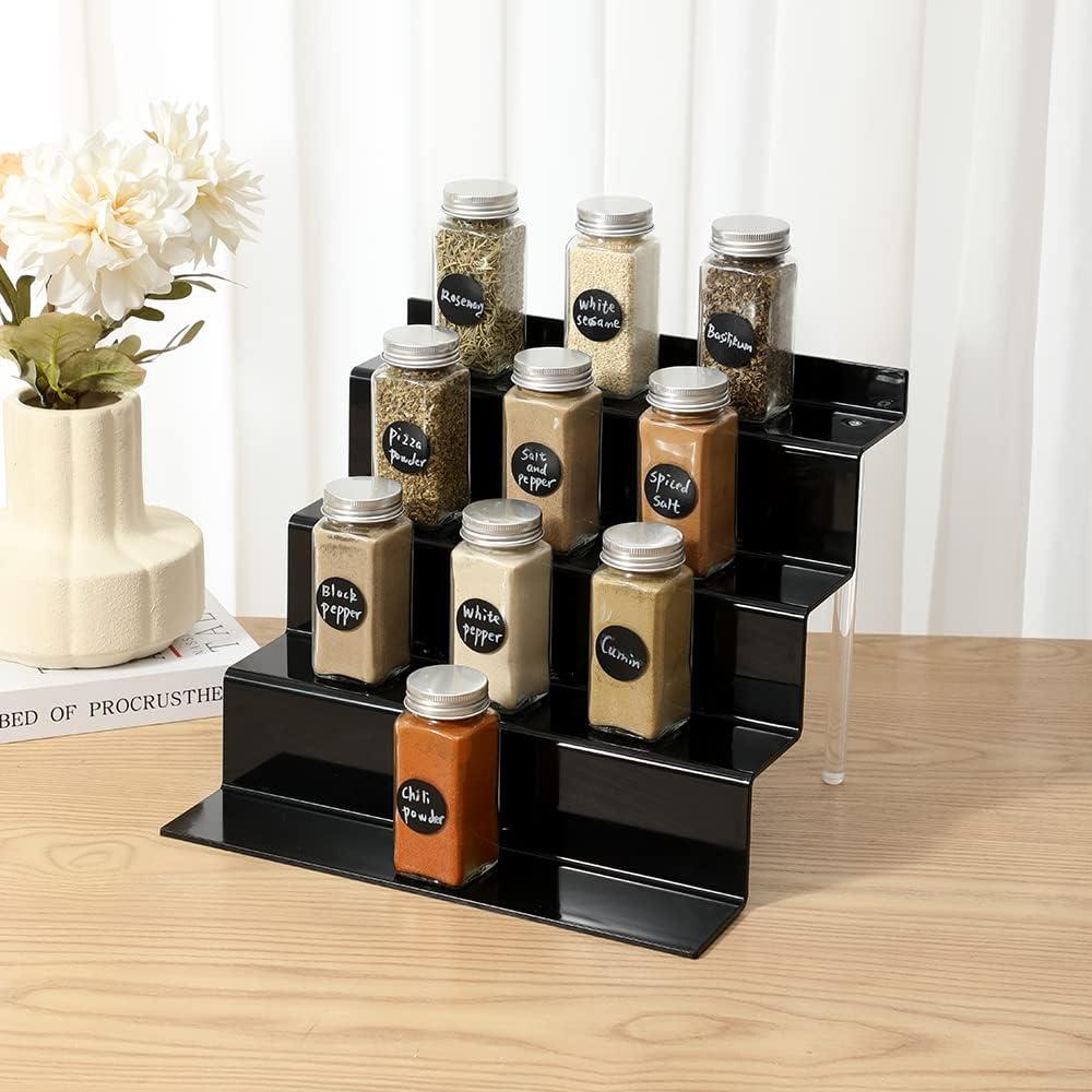 Soportes Acrílicos IHOMECOOKER 4 Niveles Negro 30.48x22.86cm