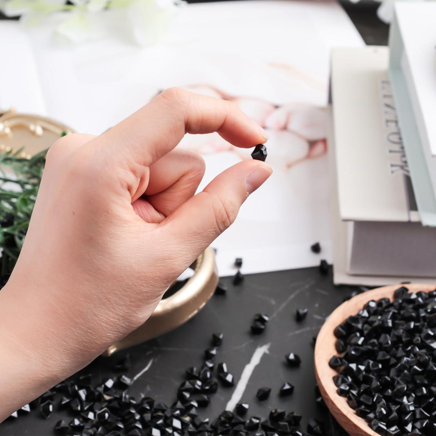 Rocas de Hielo Falsas Negras DomeStar 4200PCS para Decoración