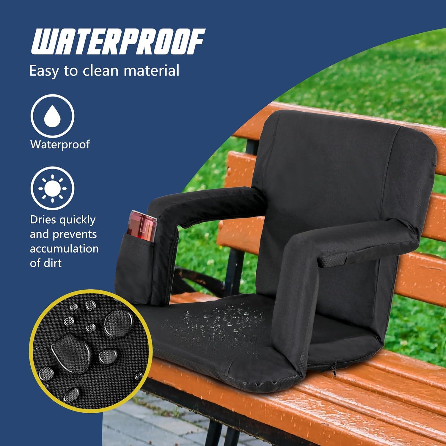 Silla de Estadio Portátil Oteymart Ancha 15.74-20.47 cm Ajustable