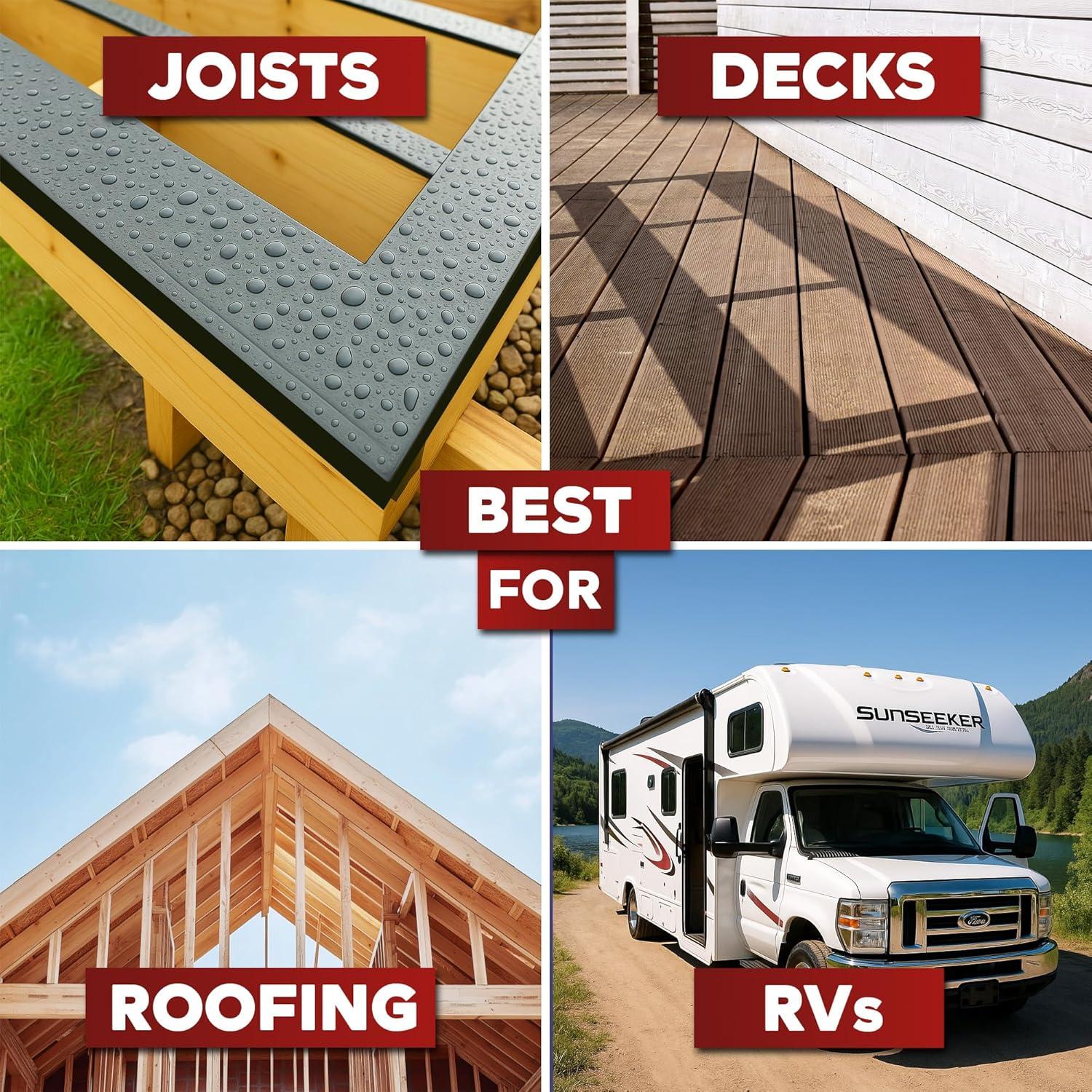 Cinta Butílica XFasten 5 cm x 15 m Impermeable para Decking