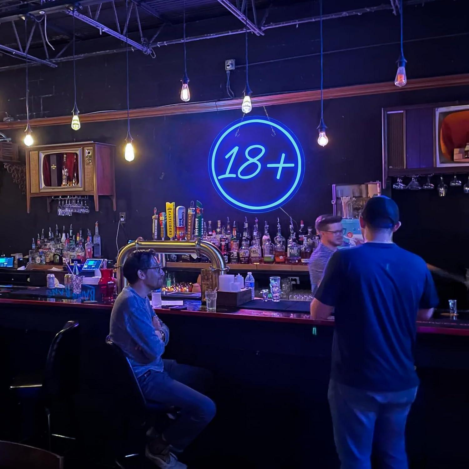 Luz de Neón 18+ Junbige 30.5x30.5cm USB Colgante