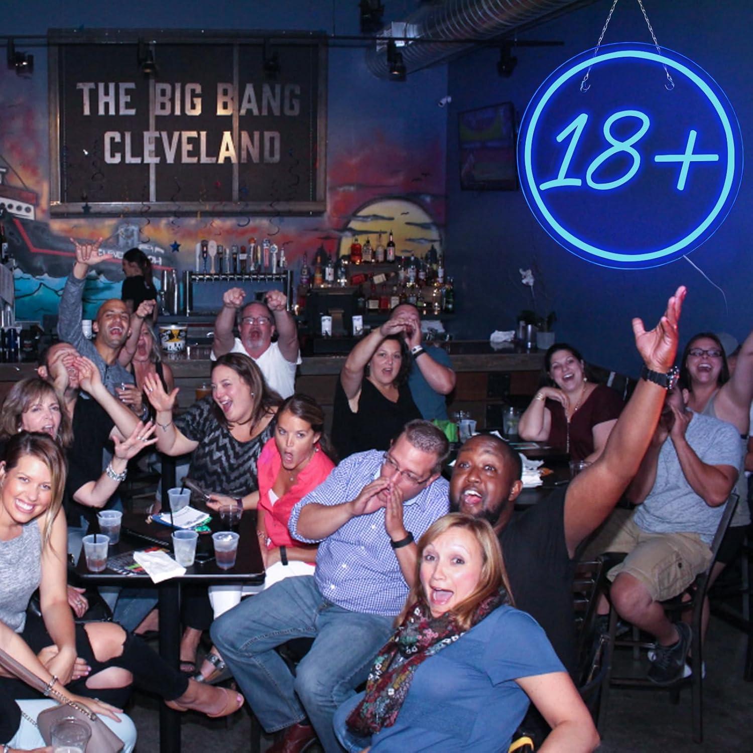 Luz de Neón 18+ Junbige 30.5x30.5cm USB Colgante