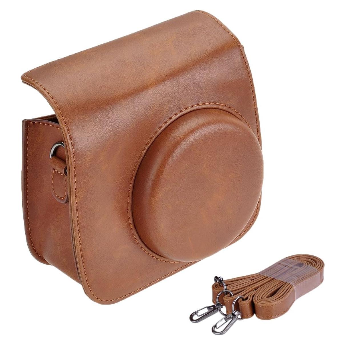 Funda de cámara Yoption para Fujifilm Instax Mini 11/9/8/8+ marrón