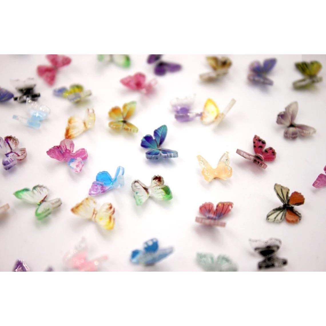 Mariposas de Resina Miniatura Peachcor para Casa de Muñecas - 30 Piezas