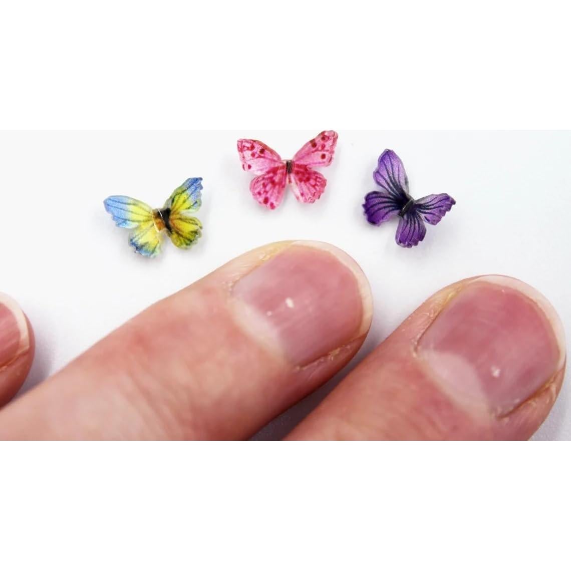 Mariposas de Resina Miniatura Peachcor para Casa de Muñecas - 30 Piezas