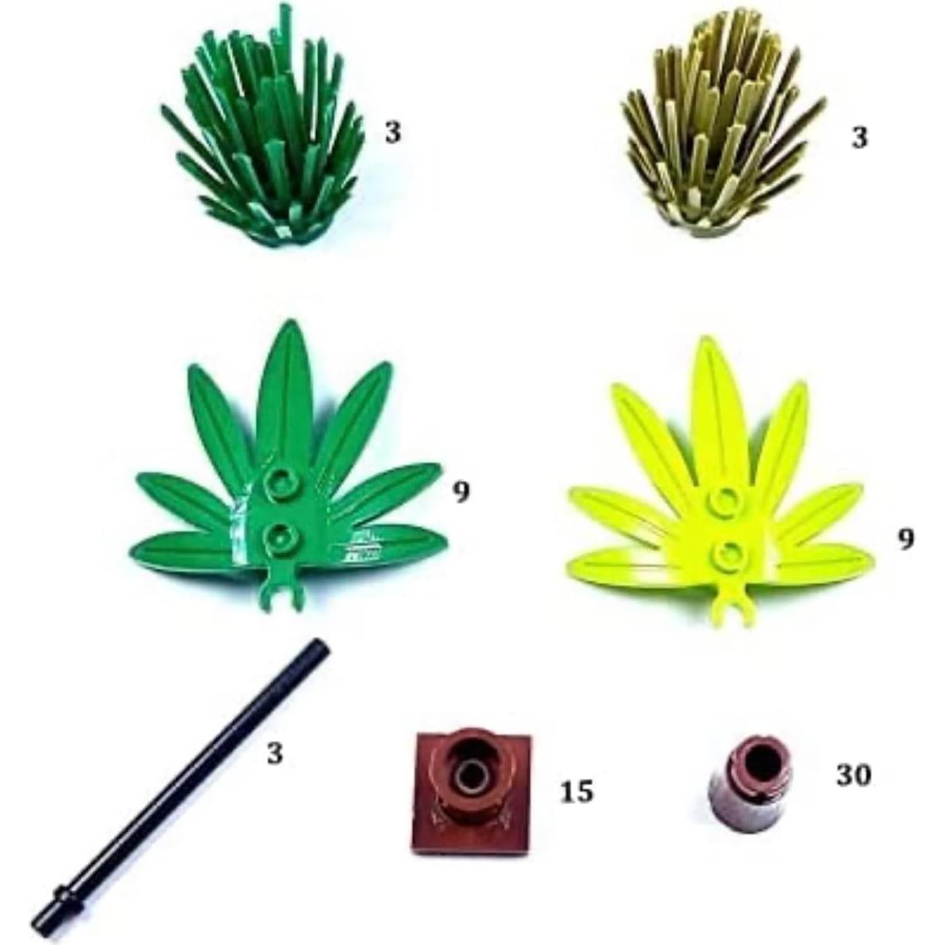 Juego de Bloques Modular General Jim 75 Piezas Palmeras 12,7 cm