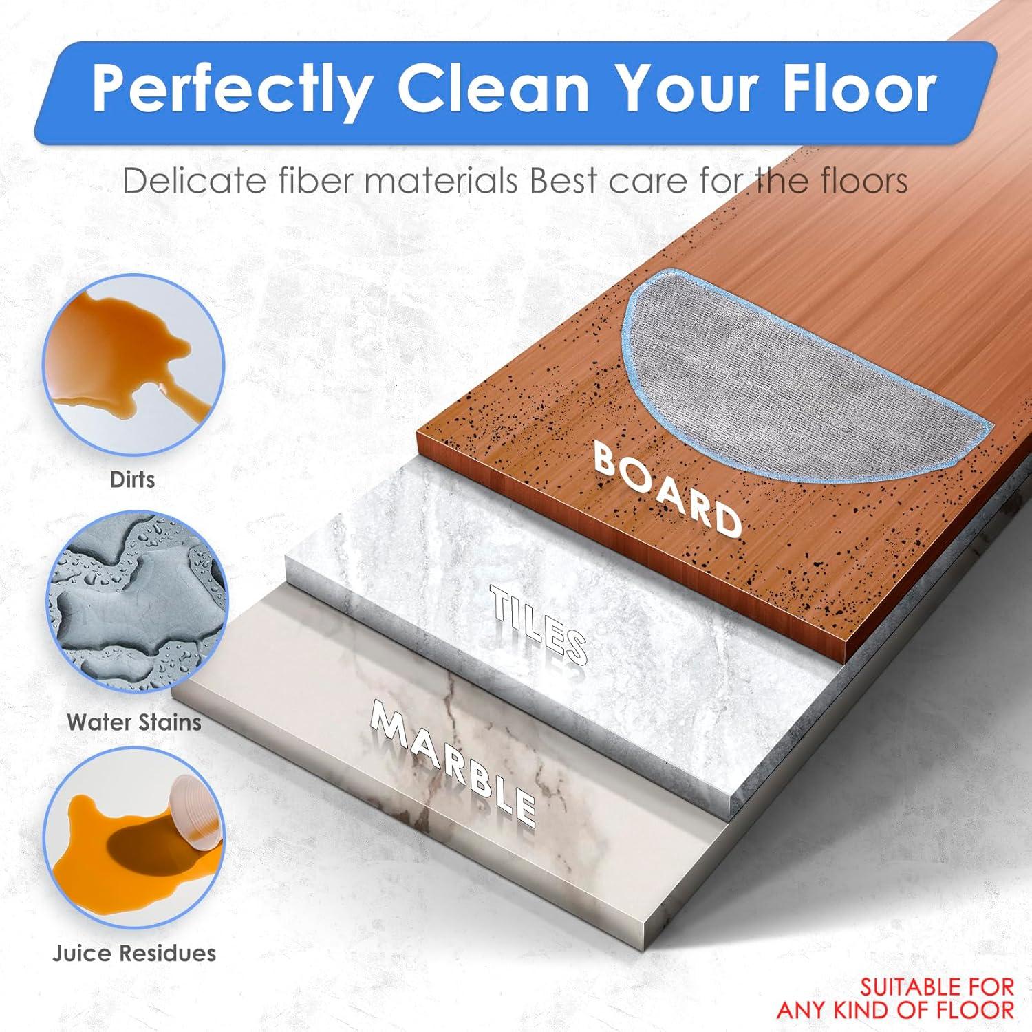 4 Almohadillas de Mopa Reemplazo FILTERIST Q052020 para iRobot Roomba