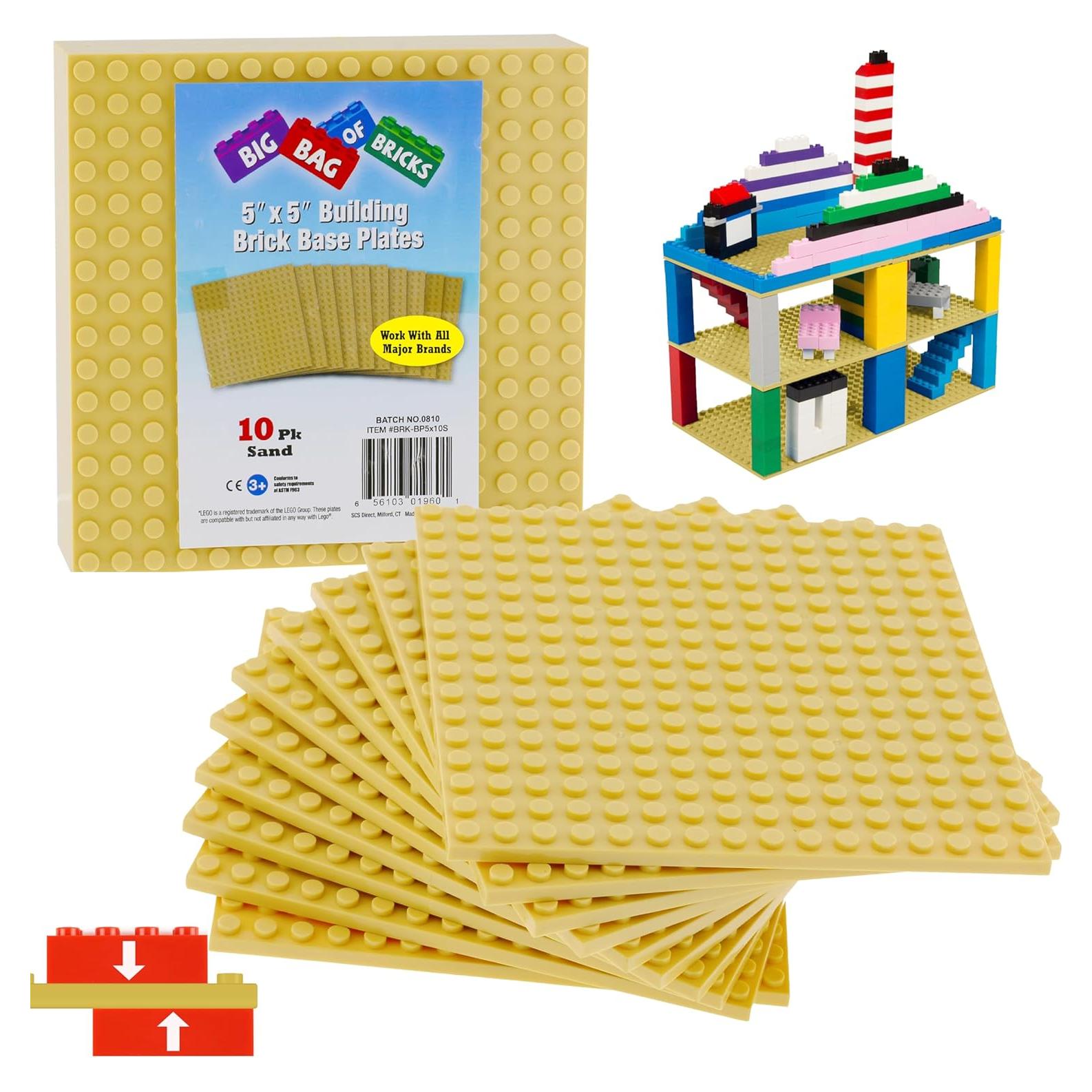 Placas Base de Ladrillos SCS Direct 5x5 cm Arena (10pcs)