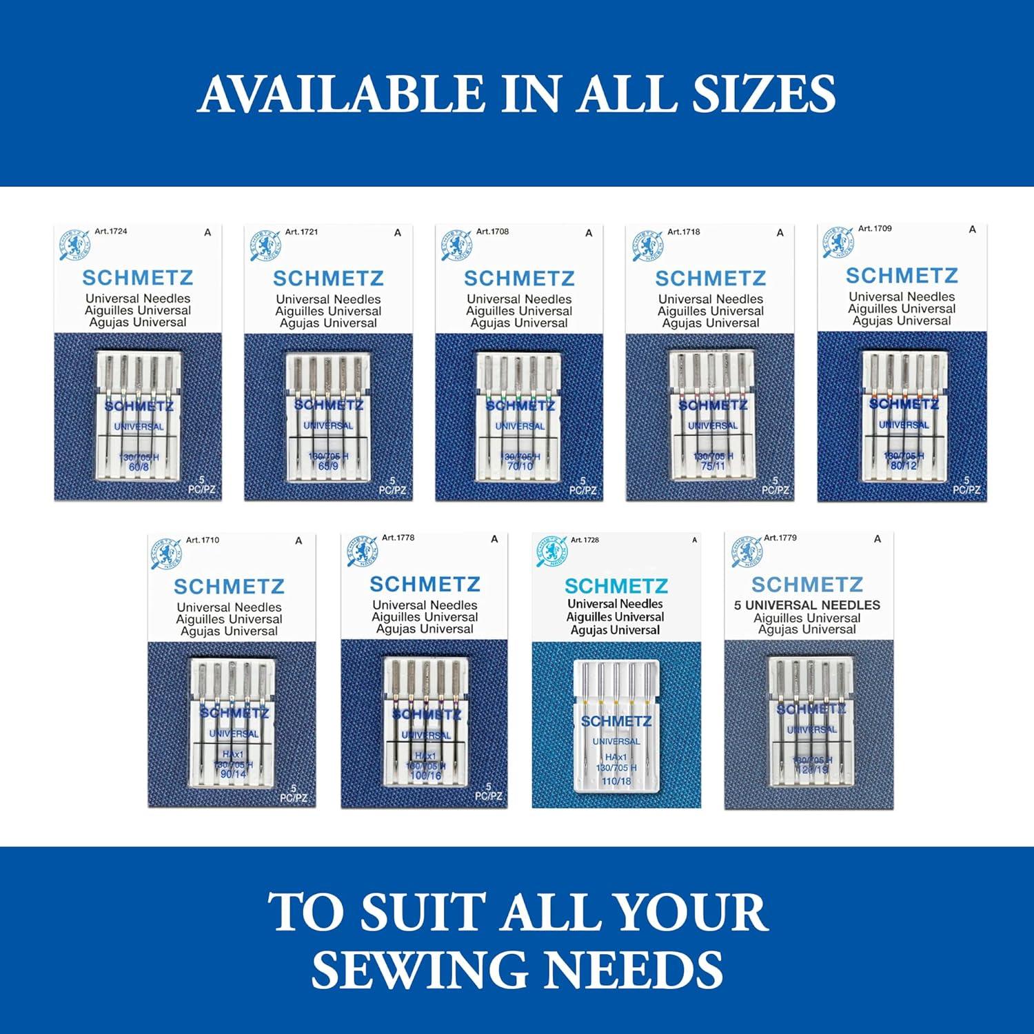 Agujas de Máquina de Coser Universales Schmetz 90/14 - 5 Piezas