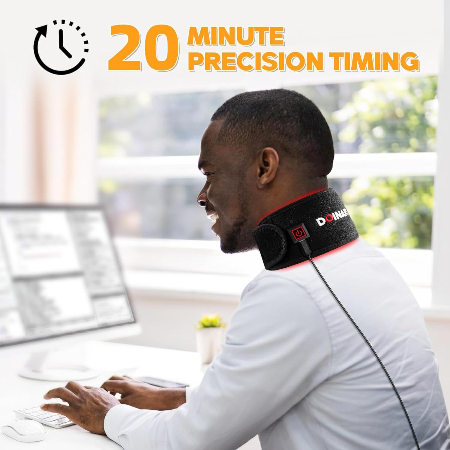 Cinturón de Terapia de Luz Roja Doinart para Cuello y Cara