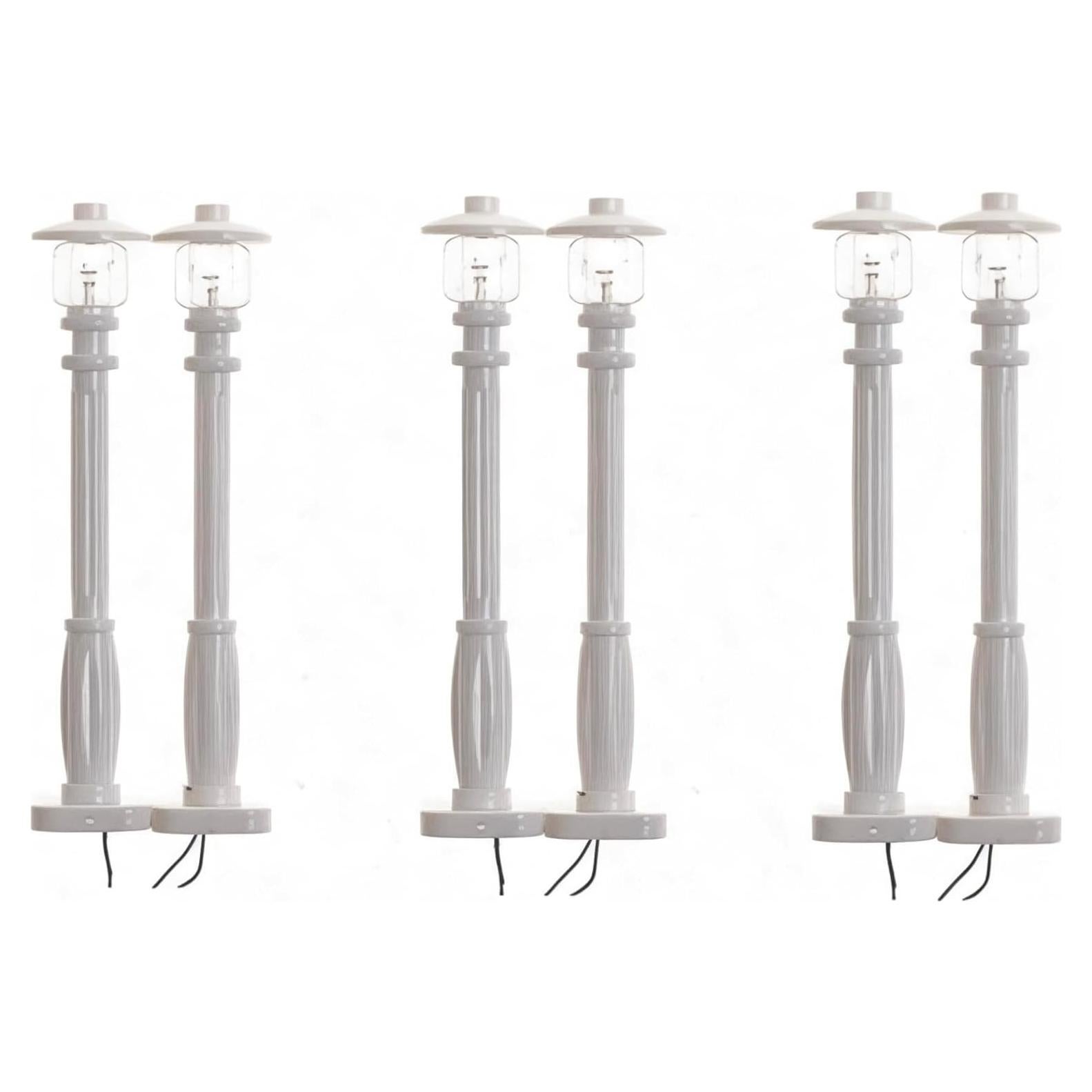 Juego de 6 Postes de Luz LED para Bloques de Construcción