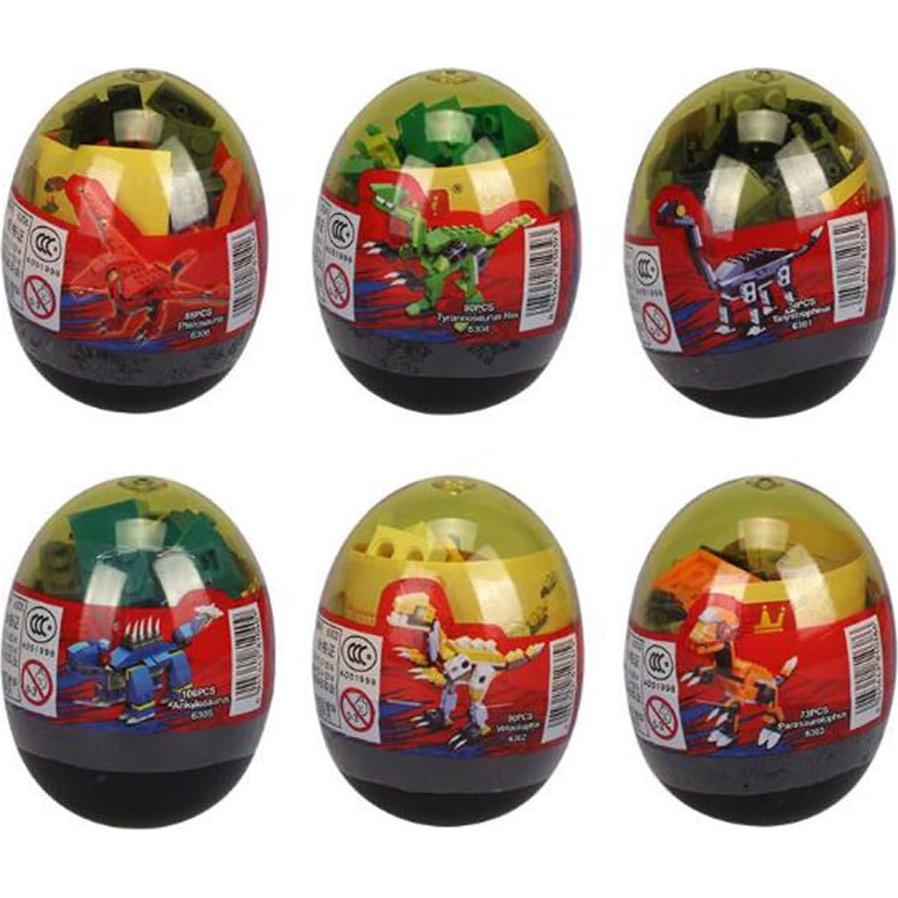 Anditoy 4 Huevos de Bloques de Dinosaurios para Niños