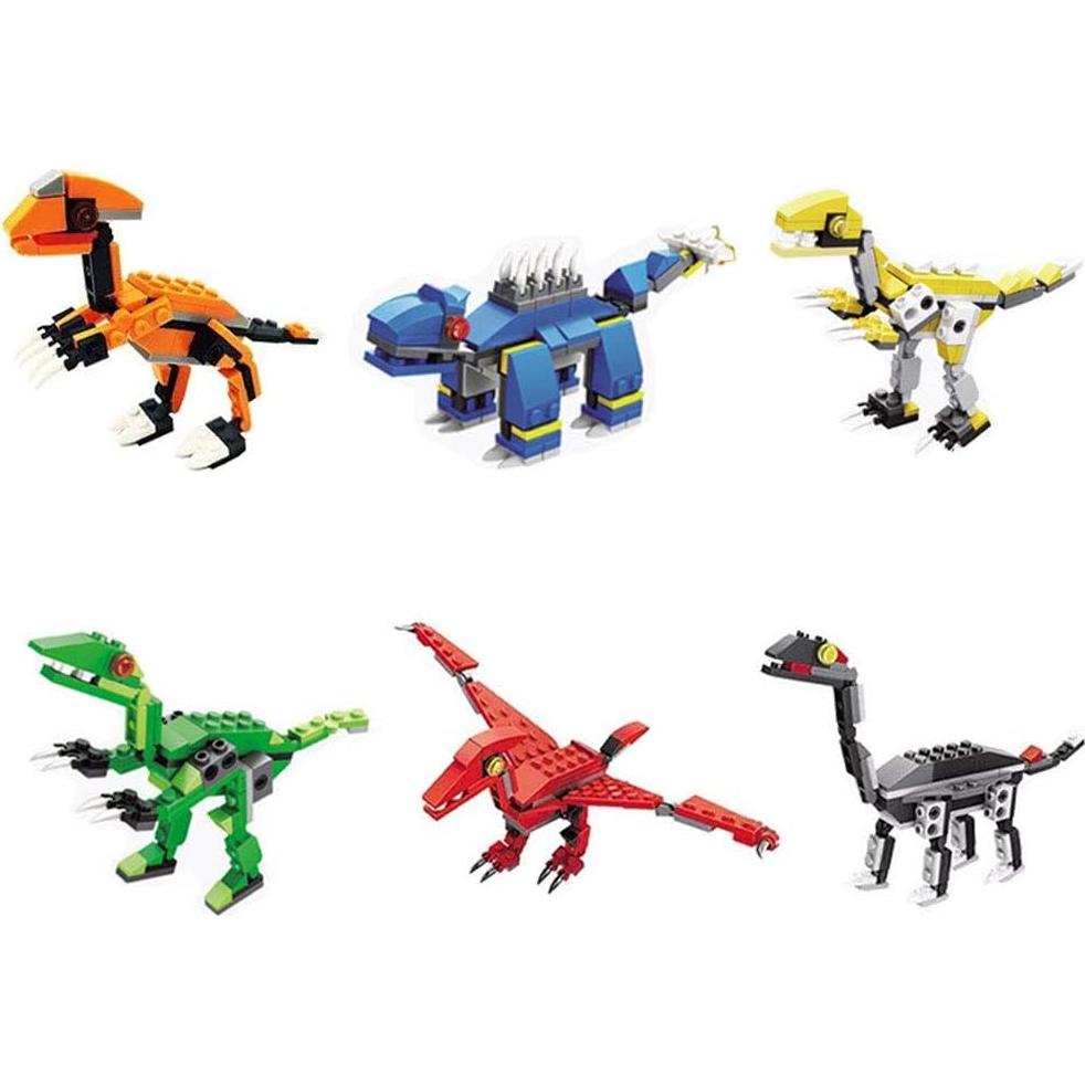 Anditoy 4 Huevos de Bloques de Dinosaurios para Niños