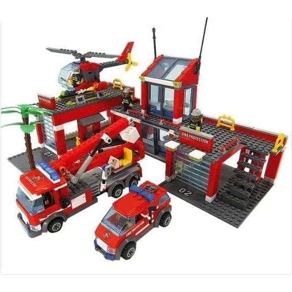 Estación de Bomberos General Jim 774 Piezas Modular 2 Niveles