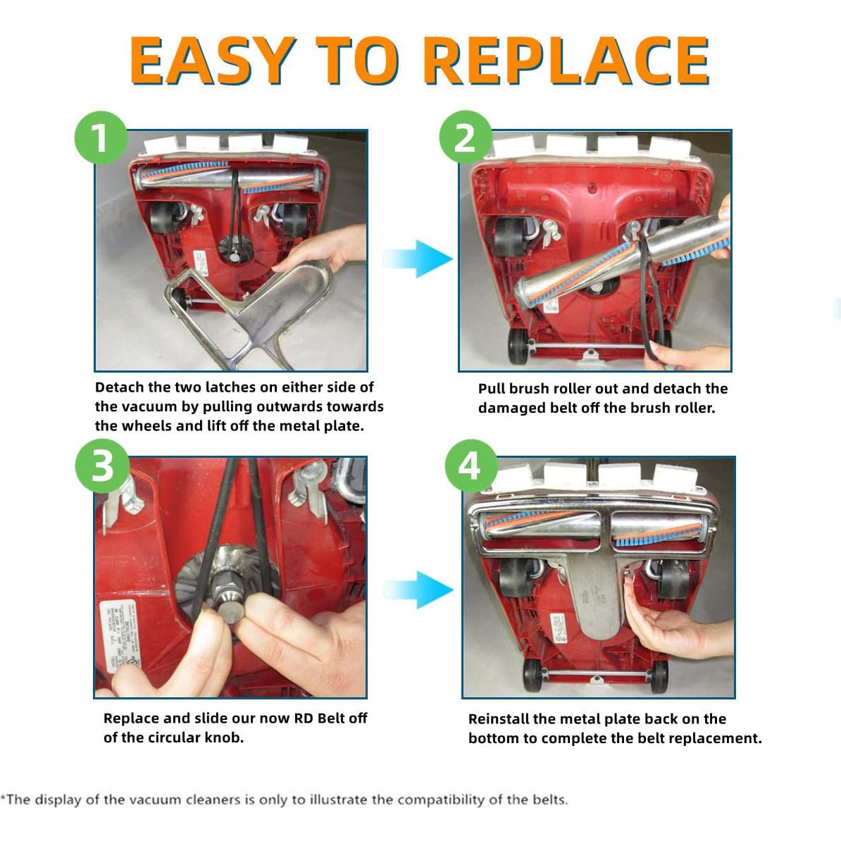 Cinturón RD 66100 para Aspiradora Sanitaire - Paquete de 3