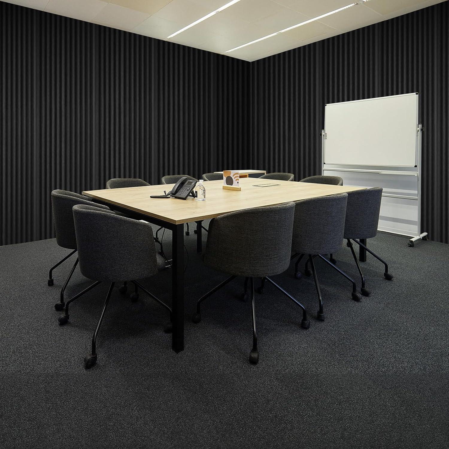 Paneles Acústicos VEVOR 80 Unidades 30.48x30.48 cm Negro