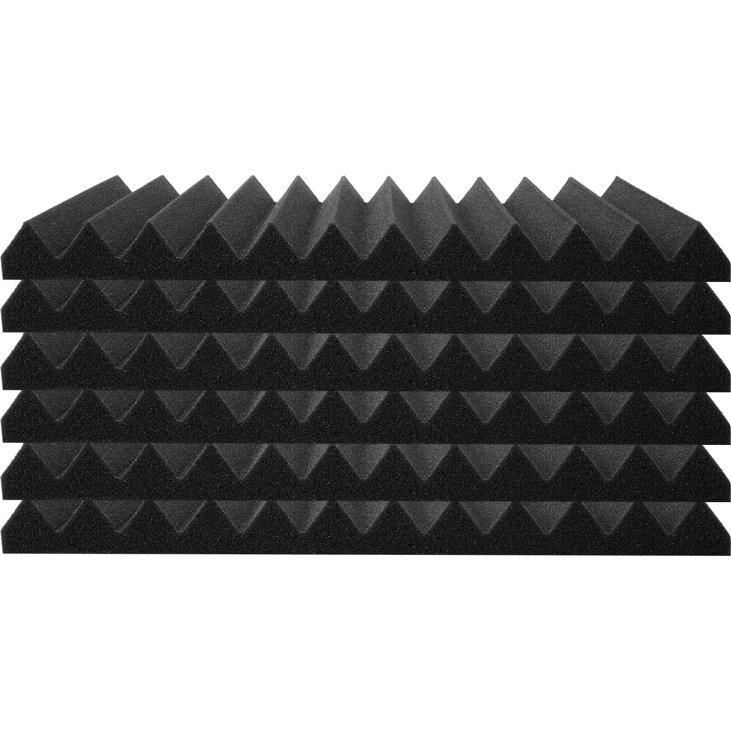 Paneles Acústicos VEVOR 80 Unidades 30.48x30.48 cm Negro