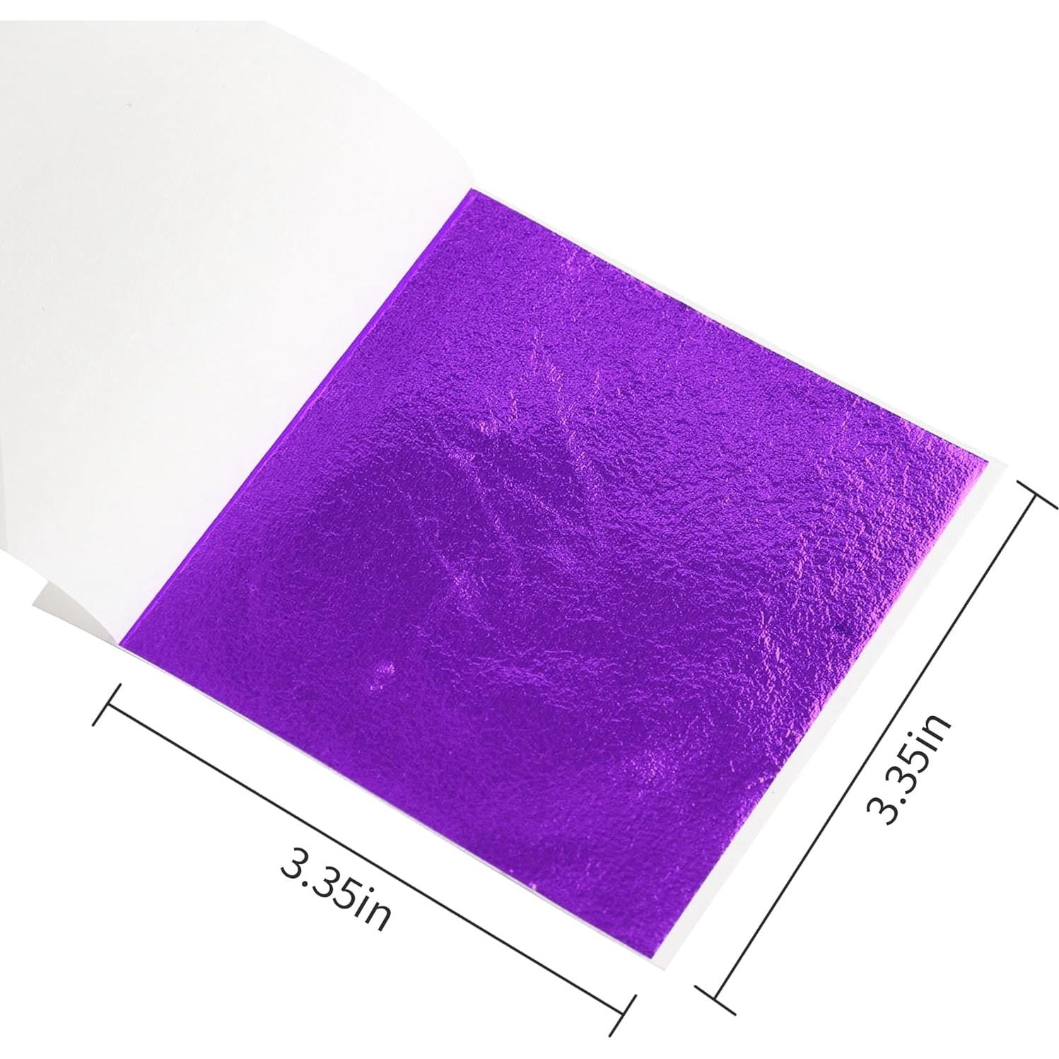 Hojas de Oro KINNO 12 Colores 120 Hojas 8x8.5 cm para Manualidades