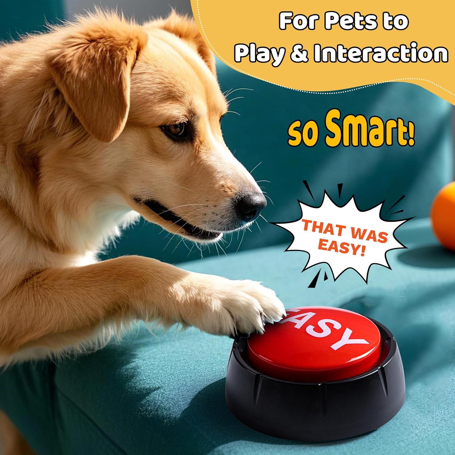 Botón Buzzer Fácil MyMealivos - Juguete de broma, 8.9x8.9 cm