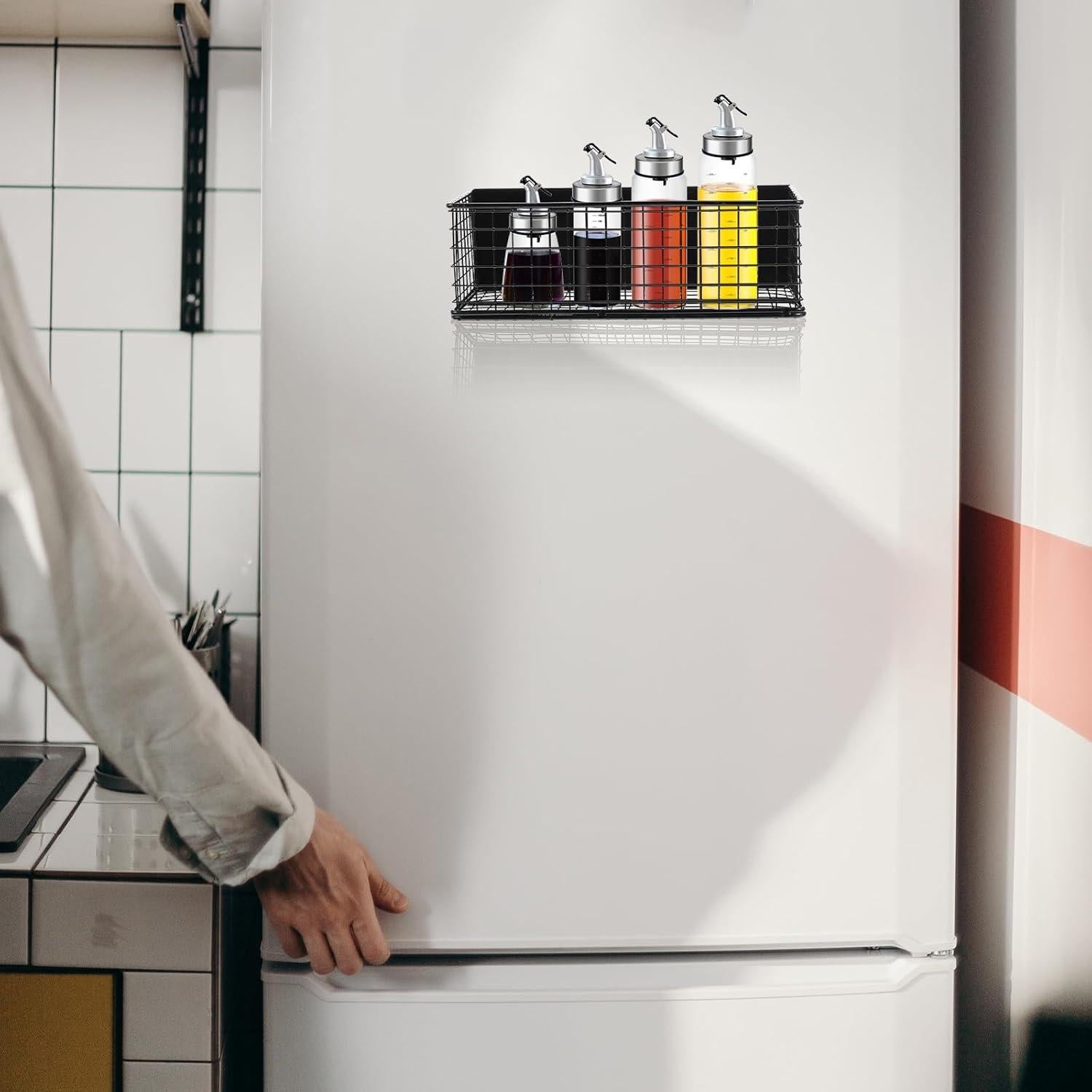 Estante Magnético Cabilock para Especias Negro 24.5x10cm