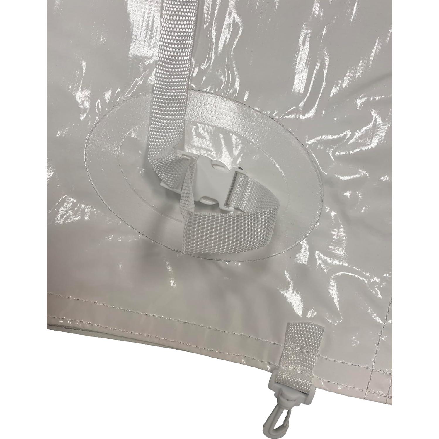 Canalón de Lluvia de Vinilo TentandTable 3m Impermeable Blanco