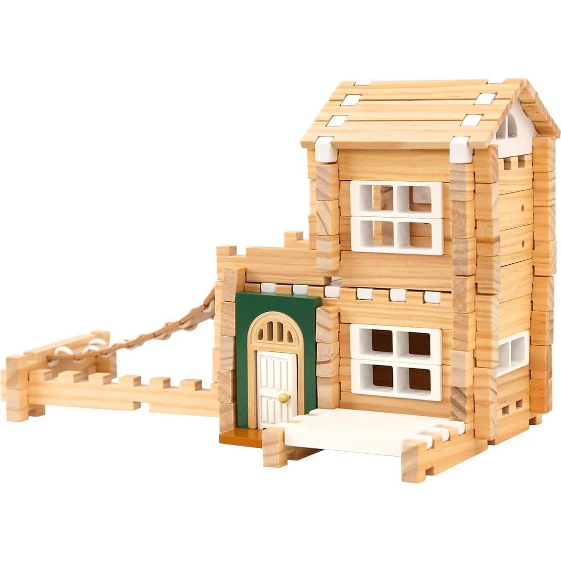 Bloques de Madera Jovi-mindly Casa de Ensueño 107 pcs