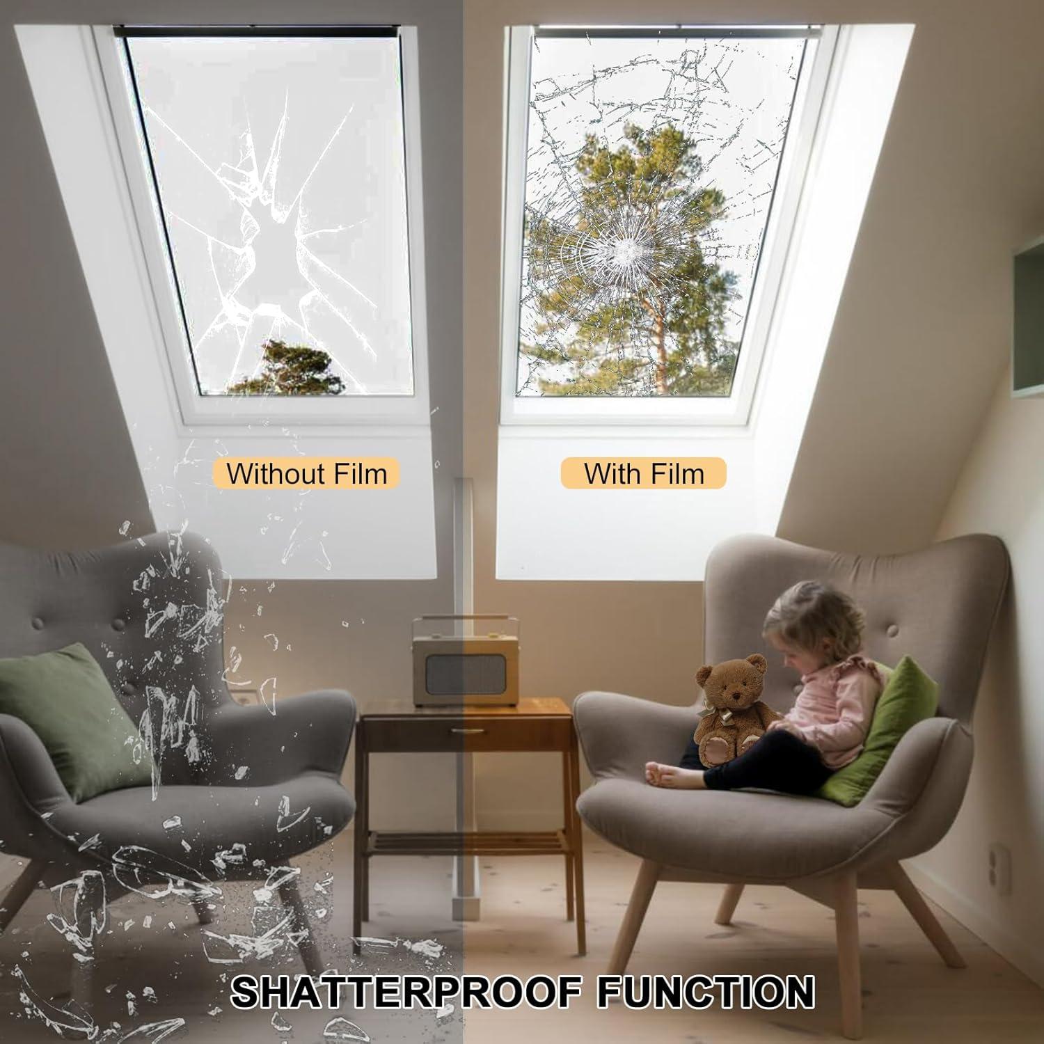 Película de Seguridad para Ventanas Shackcom 2 Rollos 43.9cm x 3m