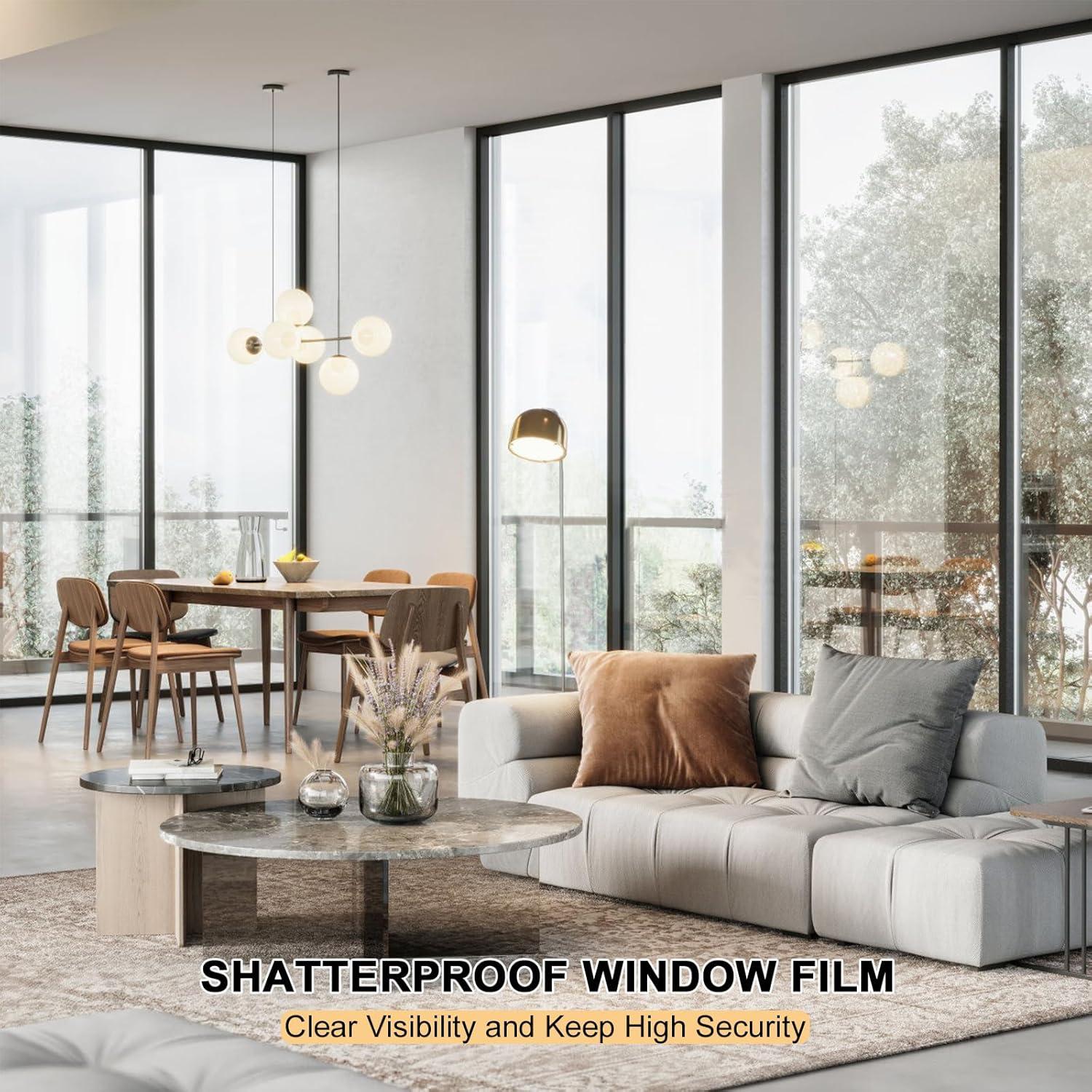 Película de Seguridad para Ventanas Shackcom 2 Rollos 43.9cm x 3m