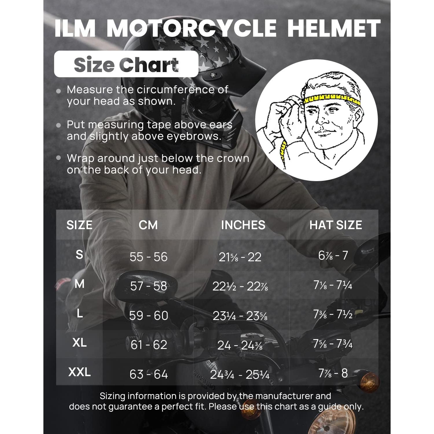 Casco Integral ILM Z502 Negro Mate para Motocicleta L