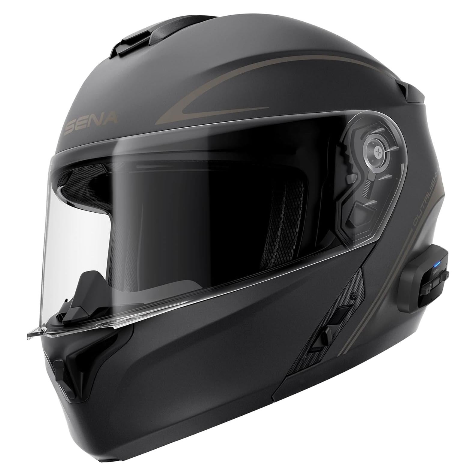 Casco Modular Sena Outrush R Bluetooth Negro Mate S